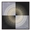 Golden Embossed Wall Painting