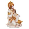 Hanuman Ji Marble Dust Murti Idol, Poly Marble Sitting Bajrang Bali for Pooja Temple Home Decoration Item Positive Envirement - Image 4