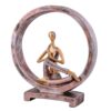 Suitable for home decor Yoga Posture Lady Statue Idol for Home Yoga Statue admirable piece of gift (golden) - Image 3